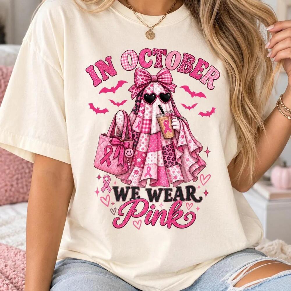 In October We Wear Ghost Shirt,  Awareness Tee